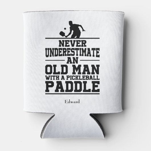 Nooit het oude Man onderschatten Blikjeskoeler (Voorkant)