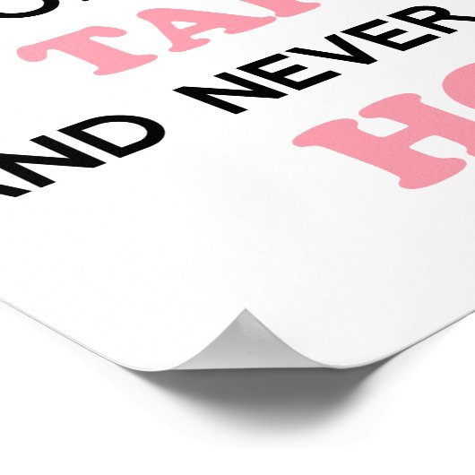 Nooit het Poster Hoop borstkanker opgeven (Hoek)