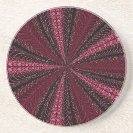 Nooit het Rode Lint beëindigen Zandsteen Onderzetter (Voorkant)