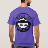 Nooit het slachtoffer Paars T-shirt (Achterkant)