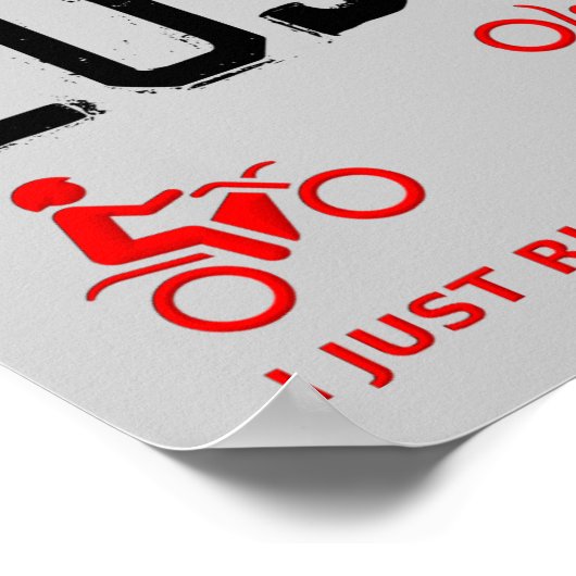 Nooit het vuile bord van de Poster van Bike Motocr (Hoek)