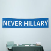 NOOIT HILLARY voor President 2016 Spandoek (Beurs)