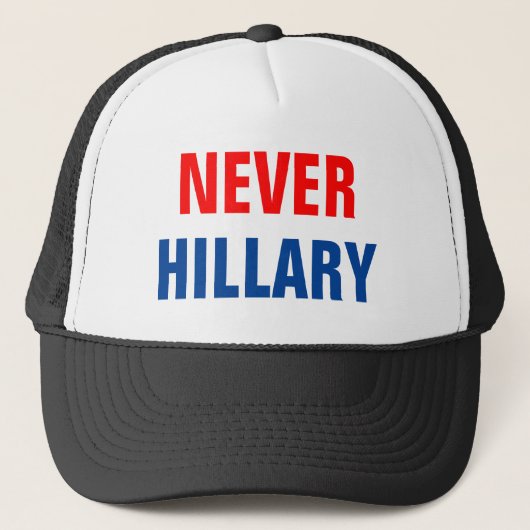  NOOIT HILLARY voor President 2016 Trucker Pet (Voorkant)