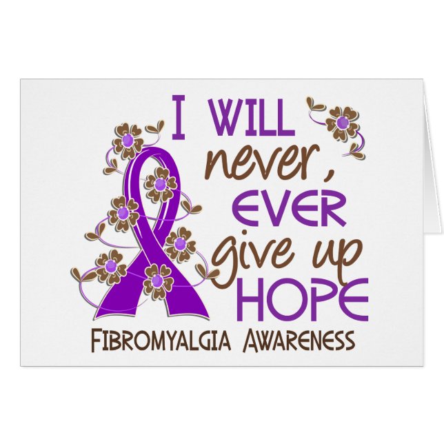 Nooit hoop 4 fibromyalgie opgeven (Voorkant Horizontaal)