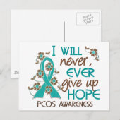 Nooit hoop 4 PCOS opgeven Briefkaart (Voorkant / Achterkant)