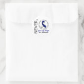 Nooit hoop geven ronde sticker (Tas)