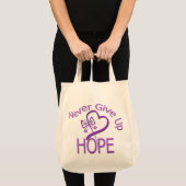 Nooit hoop op huiselijk geweld opgeven tote bag (Voorkant (product))