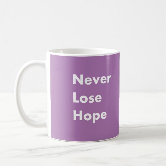 Nooit hoop verliezen koffiemok (Links)