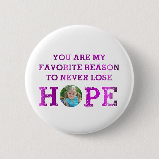 Nooit hoop verliezen - Madisyn Ronde Button 5,7 Cm (Voorkant)