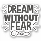 Nooit hoop verliezen sticker (Voorkant)