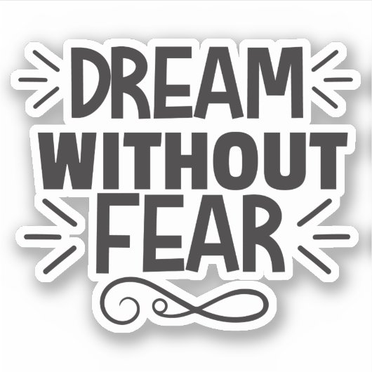 Nooit hoop verliezen sticker (Voorkant)