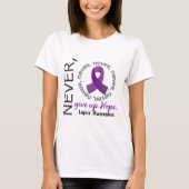 Nooit Hope Lupus opgeven T-shirt (Voorkant)