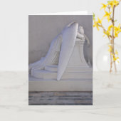 Nooit huilen alleen engel Kaart (kant uitzicht) (Gele Bloem)