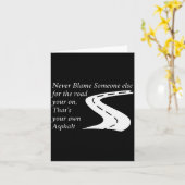 Nooit Iemand Anders De Schuld Geven Van De Weg Dat Kaart (Gele Bloem)