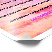 Nooit iemand in je leven de schuld geven foto afdruk (Hoek)