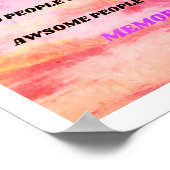 Nooit iemand in je leven de schuld geven poster (Hoek)