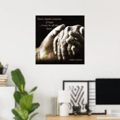 Nooit iemand van hoop afbrengen poster (Thuiskantoor)