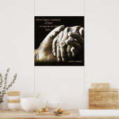 Nooit iemand van hoop afbrengen poster (Keuken)