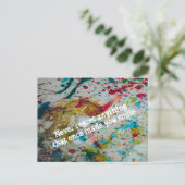 Nooit iets betreuren briefkaart (Staand voorkant)