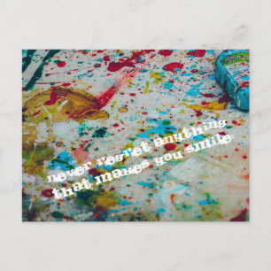 Nooit iets betreuren briefkaart