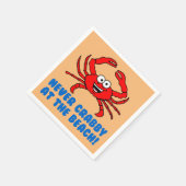 Nooit in het strand gekrabd servet (Hoek)