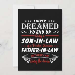 Nooit in rechte zoon of in rechte vader eindigen bedankkaart