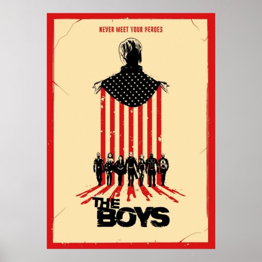 Nooit je helden ontmoeten poster (Voorkant)