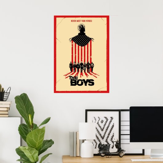 Nooit je helden ontmoeten poster (Thuiskantoor)