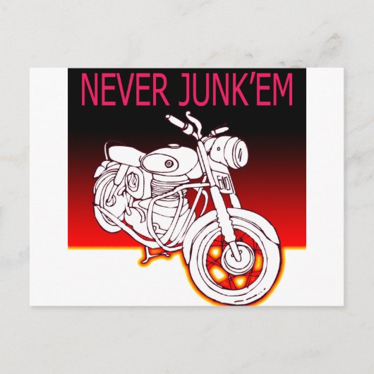 Nooit Junk'em Briefkaart (Voorkant)