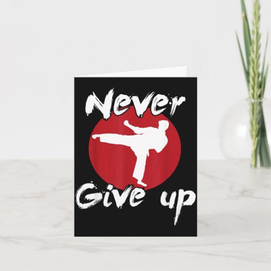 Nooit Karate Opgeven Kaart (Voorkant)