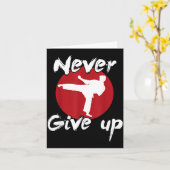 Nooit Karate Opgeven Kaart (Gele Bloem)