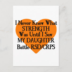 Nooit Kende Sterkte/Hart/Dochter...RSD/CRPS Briefkaart