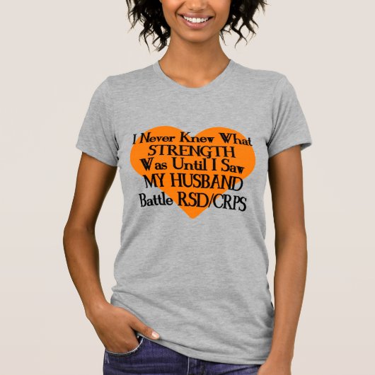 Nooit Kende Sterkte/Hart/Man...RSD/CRPS T-shirt (Voorkant)