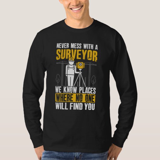 Nooit knoeien met een landmeter - Land Examiner Ca T-shirt (Voorkant)