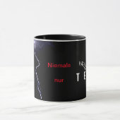 Nooit koffie alleen thee kop (Midden)