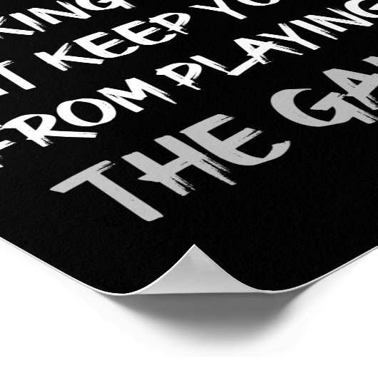 NOOIT LAAT HET VERMOGEN OM UIT TE STARTEN JULLIE B POSTER (Hoek)