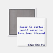 Nooit lijden zou nooit gezegend zijn magneet (Voorkant / Achterkant)