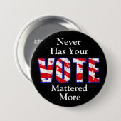 Nooit maakte jouw stem meer Button uit (Voorkant /achterkant)