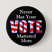 Nooit maakte jouw stem meer Button uit (Voorkant)