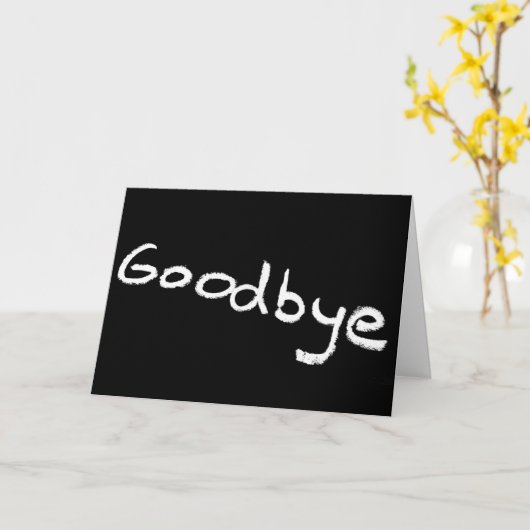 NOOIT MAKKELIJK GEZEGDE **VAARWEL*** SPECIAAL VOOR KAART (Gele Bloem)