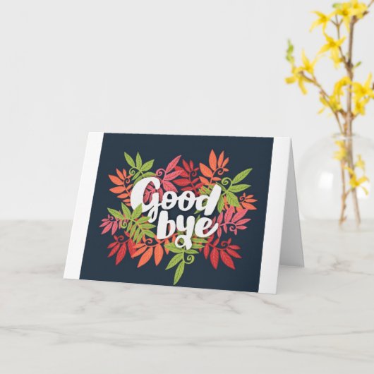 NOOIT MAKKELIJK GEZEGDE **VAARWEL*** SPECIAAL VOOR KAART (Gele Bloem)