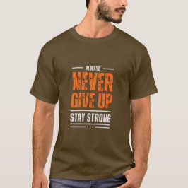 NOOIT Mannen Motivatie T-shirt opgeven