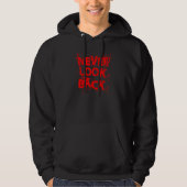 Nooit meer achterom kijken - Rood grafisch ontwerp Hoodie (Voorkant)