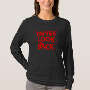 Nooit meer achterom kijken - Rood grafisch ontwerp T-shirt