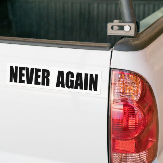 Nooit meer bumpersticker (Op Truck)