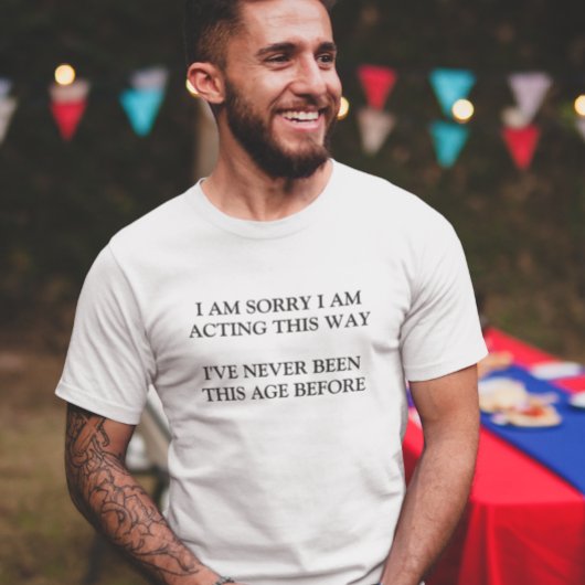 Nooit Meer Deze Leeftijd Grappige Zin T-shirt