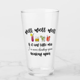 Nooit meer drink glas