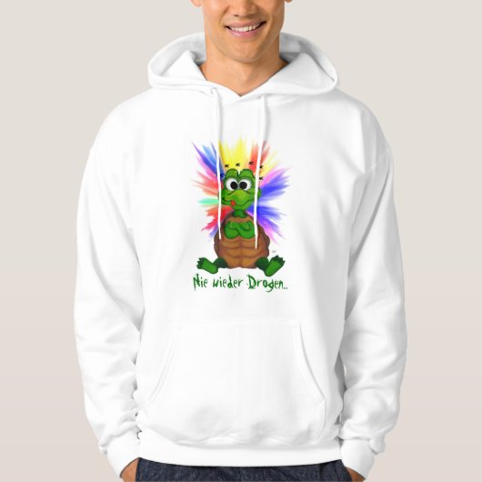 Nooit meer drugs hoodie (Voorkant)