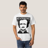 Nooit meer Edgar Allan Poe T-shirt (Voorkant volledig)