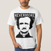 Nooit meer Edgar Allan Poe T-shirt (Voorkant)